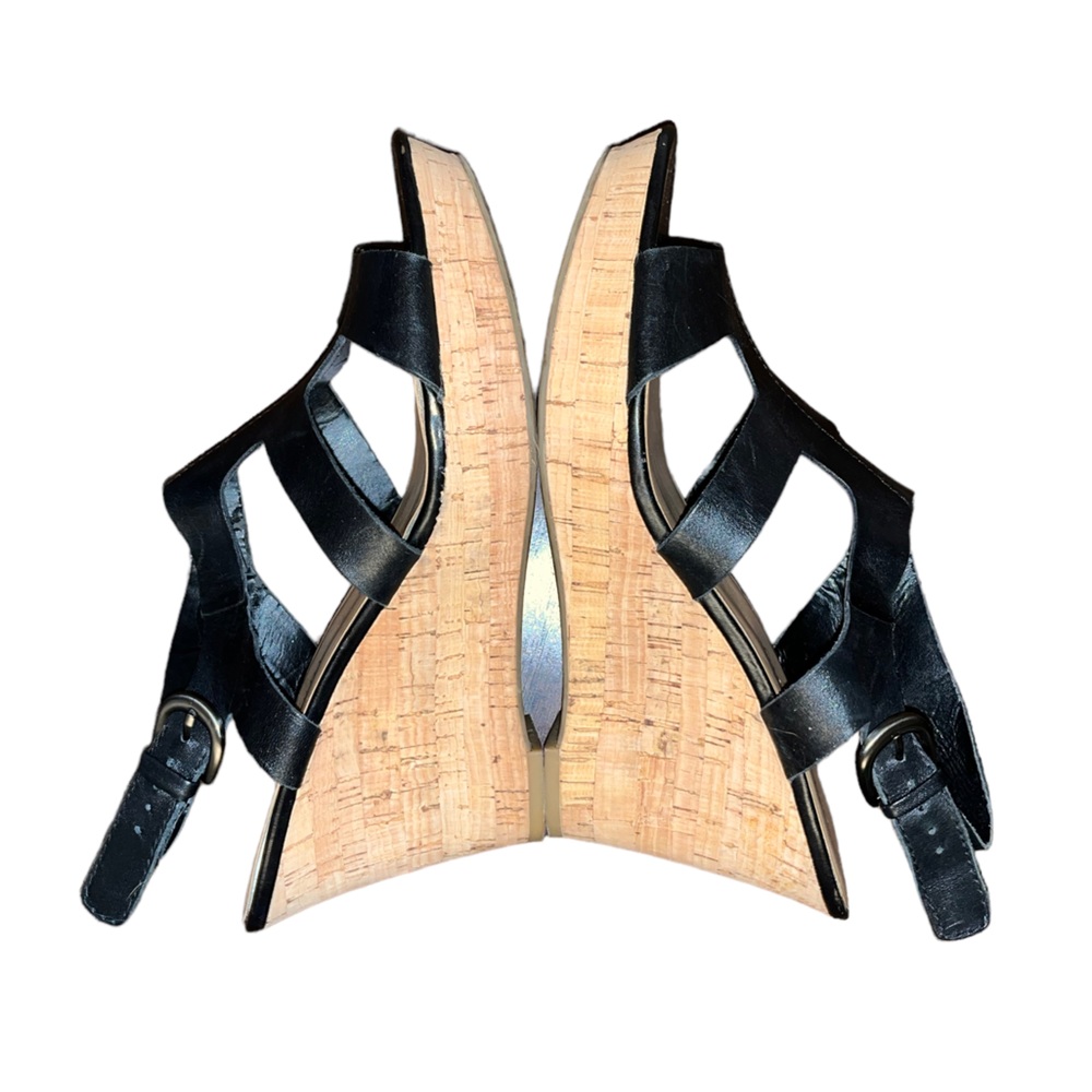 Franco Sarto Collete Black Wedge SZ 10 - Picture 4 of 5